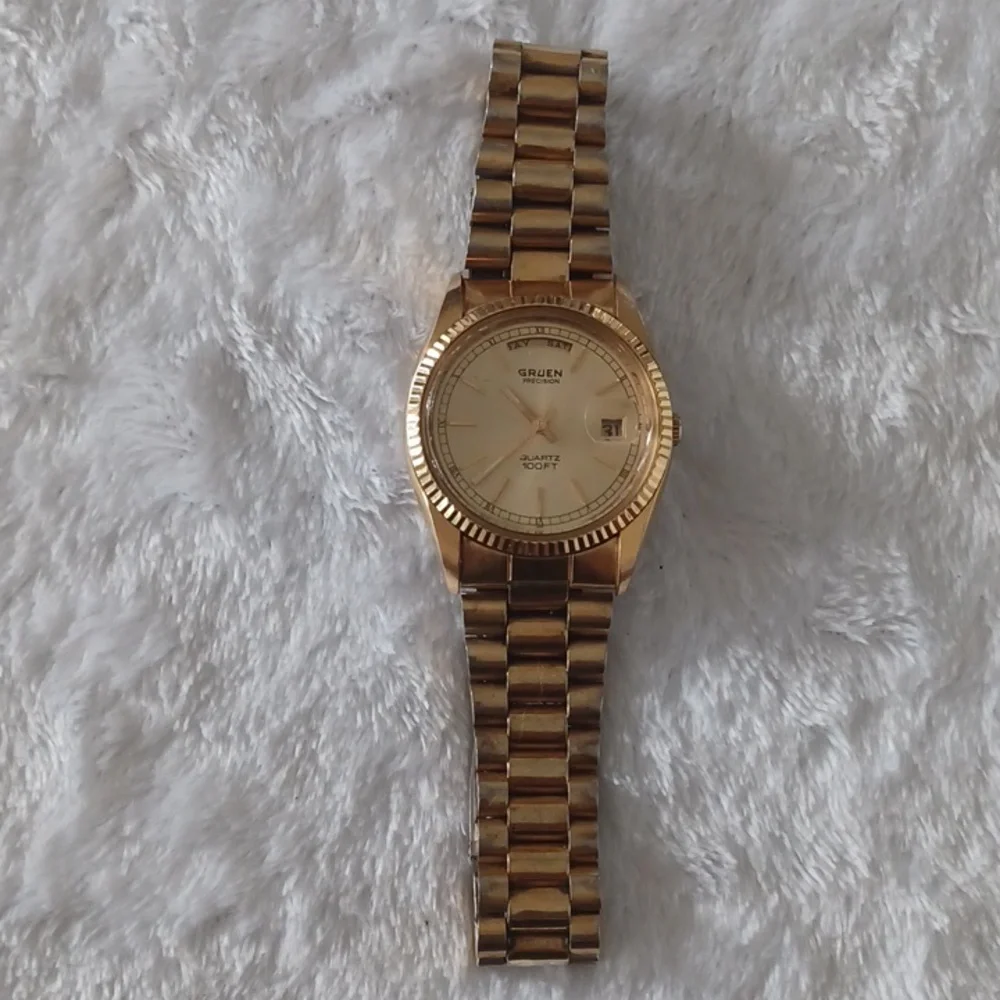 Gruen Gold Quartz Watch